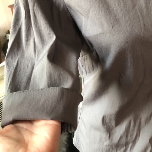 Grey DCC Stretch Button Down Shirt - Picture 2 of 4